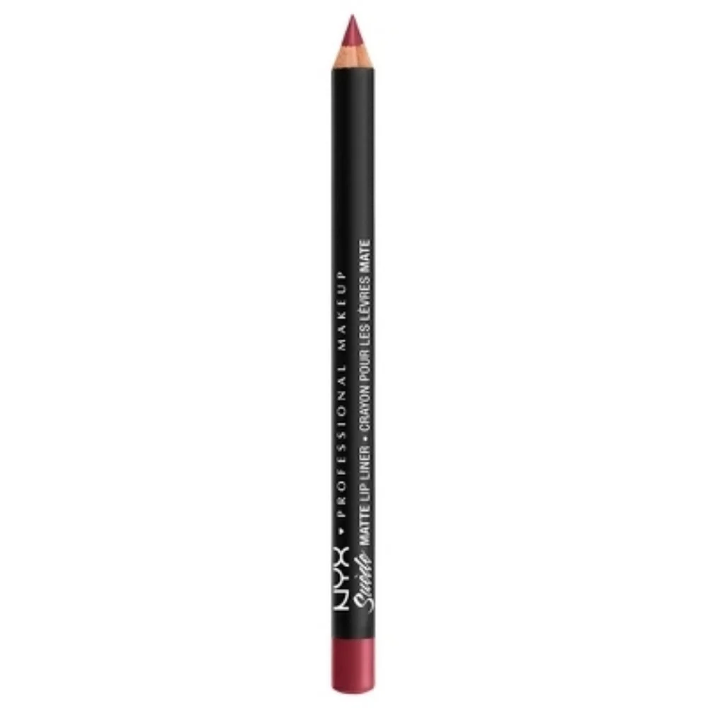 NYX Makeup Suede Matte Velvet Smooth Lip Liner - Vegan Formula - Cherry Skies